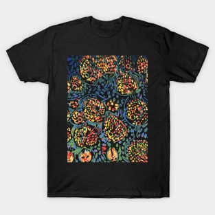 Pescado reef. from an Original reduction Linocut by Geoff Hargraves T-Shirt